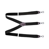 Maxbell 3xFashion Men's Suspenders Pants Adjustable Unisex Adjustable Y Back Black