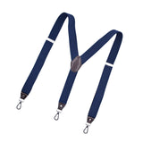 Maxbell 3xFashion Men's Suspenders Pants Adjustable Unisex Adjustable Y Back Blue
