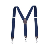 Maxbell 2xFashion Men's Suspenders Pants Adjustable Unisex Adjustable Y Back Blue