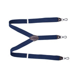 Maxbell 2xFashion Men's Suspenders Pants Adjustable Unisex Adjustable Y Back Blue