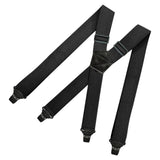 Maxbell 2xCasual Men Women Suspender Elastic Straps Adults x Type Heavy Duty 4 Clips