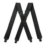 Maxbell 3xCasual Men Women Suspender Elastic Straps Adults x Type Heavy Duty 4 Clips