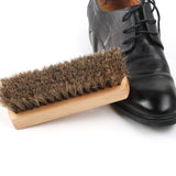Maxbell 5xLeather Brush Long Bristles Horsehair Brush for Car Interior Boots Polishing