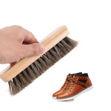 Maxbell 5xLeather Brush Long Bristles Horsehair Brush for Car Interior Boots Polishing