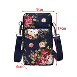 Maxbell 2xSmall Mobile Phone Bag Lightweight Adjustable Strap Women Ladies Travel Epiphyllum