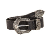Maxbell 3xFashion Waist Belt Single Row Hole Buckle Belt for Sweaters Street
