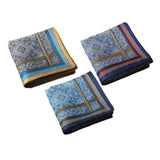 Maxbell 2x3x Cotton Mens Handkerchief Hankies Bandanas Pocket Square for Party Prom