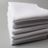 Maxbell 2x12Pcs Pure White Handkerchiefs Set Cotton Hankies Pocket Square Party