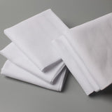 Maxbell 2x12Pcs Pure White Handkerchiefs Set Cotton Hankies Pocket Square Party