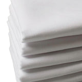 Maxbell 2x12Pcs Pure White Handkerchiefs Set Cotton Hankies Pocket Square Party
