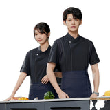 Maxbell 2xChef Coat Jacket Short Sleeve Cafe Restaurant Apparel Pub Unisex Uniform White L