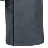 Maxbell 4xChef Coat Jacket Short Sleeve Cafe Restaurant Apparel Pub Unisex Uniform Gray L