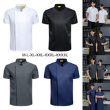 Maxbell 4xChef Coat Short Sleeve chef Jacket for Restaurant Bakery White M