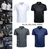 Maxbell 2xChef Coat Short Sleeve chef Jacket for Restaurant Bakery White M