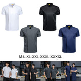 Maxbell 2xChef Coat Short Sleeve chef Jacket for Restaurant Bakery White M
