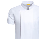 Maxbell 3xChef Coat Short Sleeve chef Jacket for Restaurant Bakery White M