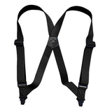Maxbell 2xSuspenders for Men Adjustable Pants Durable Utility for Wedding Black