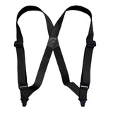 Maxbell 3xSuspenders for Men Adjustable Pants Durable Utility for Wedding Black