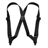 Maxbell 2xSuspenders for Men Adjustable Pants Durable Utility for Wedding Black