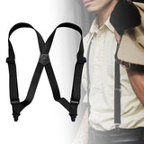Maxbell 3xSuspenders for Men Adjustable Pants Durable Utility for Wedding Black