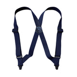 Maxbell 2xSuspenders for Men Adjustable Pants Durable Utility for Wedding Navy Blue