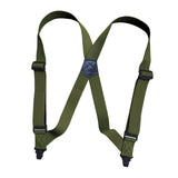 Maxbell 3xSuspenders for Men Adjustable Pants Durable Utility for Wedding Green