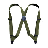 Maxbell 4xSuspenders for Men Adjustable Pants Durable Utility for Wedding Green
