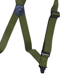 Maxbell 4xSuspenders for Men Adjustable Pants Durable Utility for Wedding Green