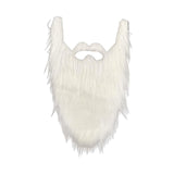 Maxbell 3xLong Beard Costume Adult Kids Dwarf Gnome Beard for Festive Party Supplies White