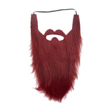 Maxbell 3xLong Beard Costume Adult Kids Dwarf Gnome Beard for Festive Party Supplies Red