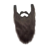Maxbell 3xLong Beard Costume Adult Kids Dwarf Gnome Beard for Festive Party Supplies Gray