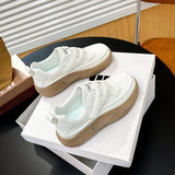 Maxbell 3xSneakers Sport Shoes Breathable Women's Casual Shoes for Jogging Biking White 38