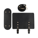 Maxbell 2xKnitting Crochet Bag Adjustable Shoulder Strap for DIY Purse Making Kits Black