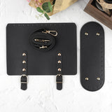 Maxbell 3xKnitting Crochet Bag Adjustable Shoulder Strap for DIY Purse Making Kits Black