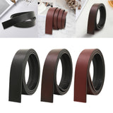 Maxbell 2xMen Belt Without Buckle 3.5cm Width Adjustable Holeless PU Leather Belt Black