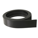 Maxbell 4xMen Belt Without Buckle 3.5cm Width Adjustable Holeless PU Leather Belt Black