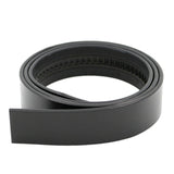 Maxbell 4xMen Belt Without Buckle 3.5cm Width Adjustable Holeless PU Leather Belt Black