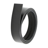 Maxbell 5xMen Belt Without Buckle 3.5cm Width Adjustable Holeless PU Leather Belt Black