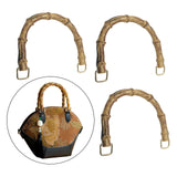 Maxbell 5x3x Imitation Bamboo Purse Handles Handbags Bag Making Bag Handle Replacement 12cmx10cm