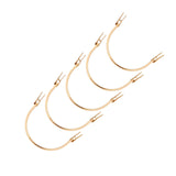 Maxbell 3x5Pcs Metal Purse Handles Handbags Tote Bag Decorative Handles Bag Handle
