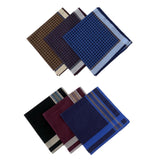 Maxbell 2x6x Dark Plaid Handkerchief Casual Comfortable Reusable Men's Handkerchiefs