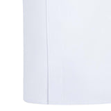 Maxbell 2xChef Coat Jacket with Pocket Short Sleeve Shirt Breathable Waiter Apparel L White
