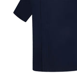 Maxbell 2xChef Coat Jacket with Pocket Short Sleeve Shirt Breathable Waiter Apparel L Dark Blue
