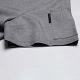 Maxbell 2xChef Coat Jacket with Pocket Short Sleeve Shirt Breathable Waiter Apparel 2XL Gray