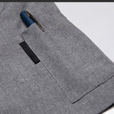 Maxbell 2xChef Coat Jacket with Pocket Short Sleeve Shirt Breathable Waiter Apparel 2XL Gray