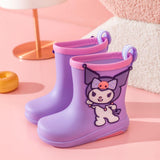 Maxbell Rain Boots Rainproof Shoes Cartoon Pattern Gardening Shoes for Kids Children Inner Length 18cm