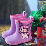 Maxbell Rain Boots Rainproof Shoes Cartoon Pattern Gardening Shoes for Kids Children Inner Length 19cm
