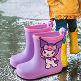 Maxbell Rain Boots Rainproof Shoes Cartoon Pattern Gardening Shoes for Kids Children Inner Length 19cm