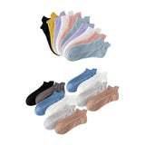 Maxbell 3xAnkle Boat Socks 10 Pairs Anti Skid Hosiery Fashion Casual Socks Short Socks woman