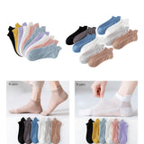 Maxbell 4xAnkle Boat Socks 10 Pairs Anti Skid Hosiery Fashion Casual Socks Short Socks woman